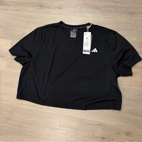 adidas Tops - Adidas Women's Black Logo Crop Top